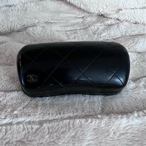 Chanel Black Leather Sunglass Case